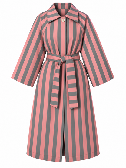 PRE ORDER: Striped Trench Coat