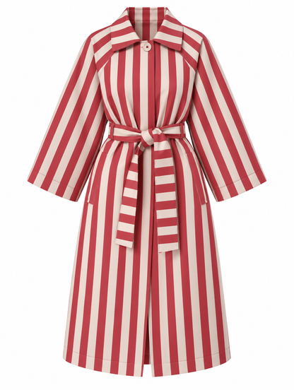 PRE ORDER: Striped Trench Coat