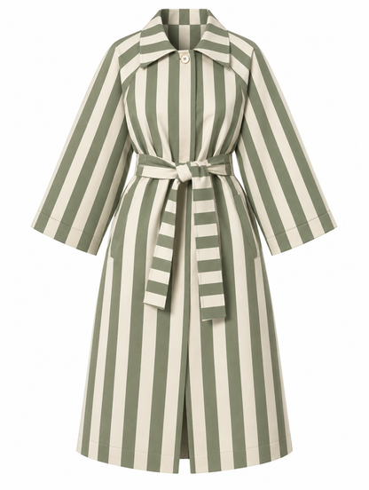 PRE ORDER: Striped Trench Coat