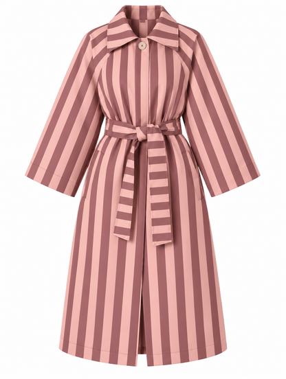 PRE ORDER: Striped Trench Coat